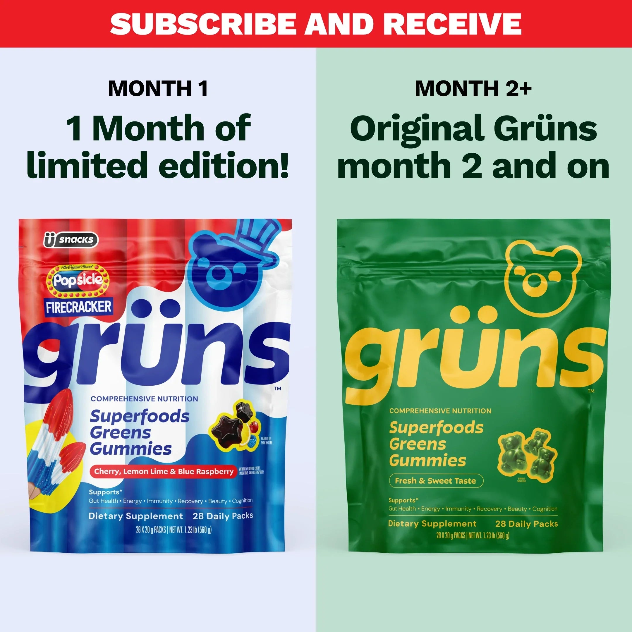 Popsicle® Firecracker Grüns - Greens That Go Where You Go