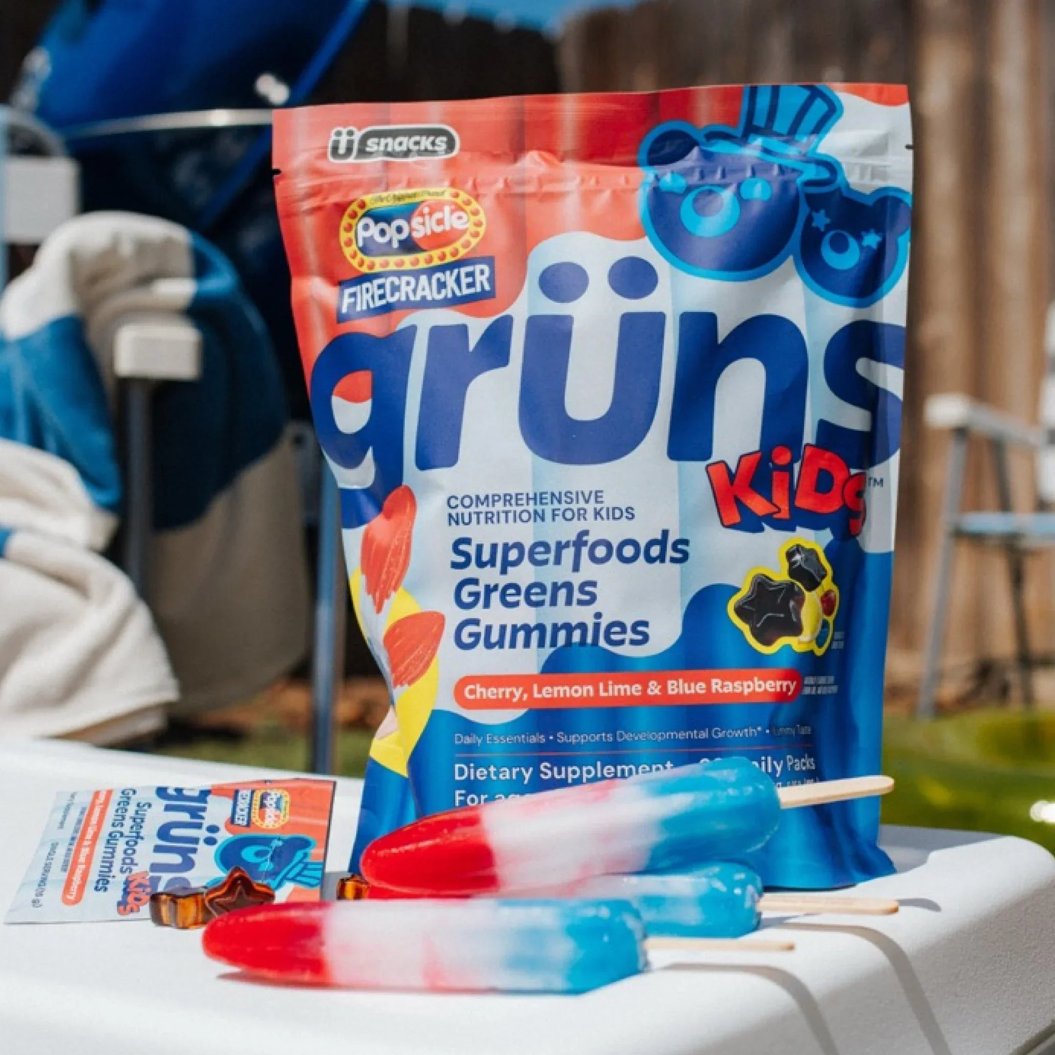 Popsicle® Firecracker Grüns Kids - Gummies for Modern Wellness