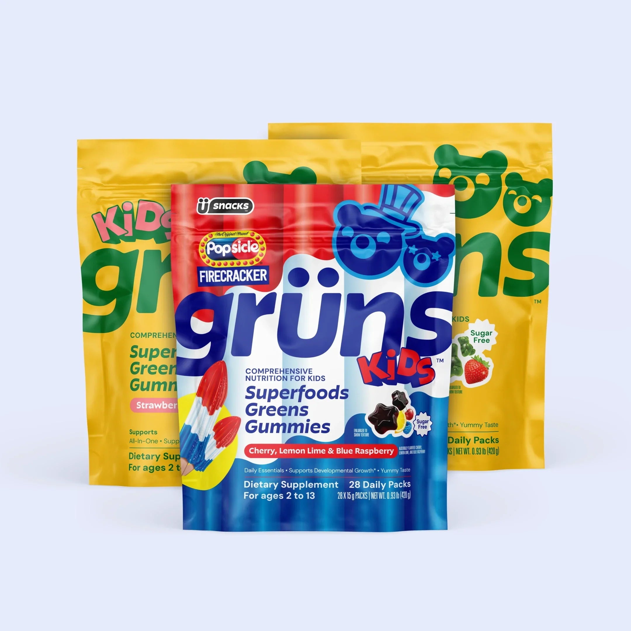 Popsicle® Firecracker Grüns Kids - Gummies for Modern Wellness