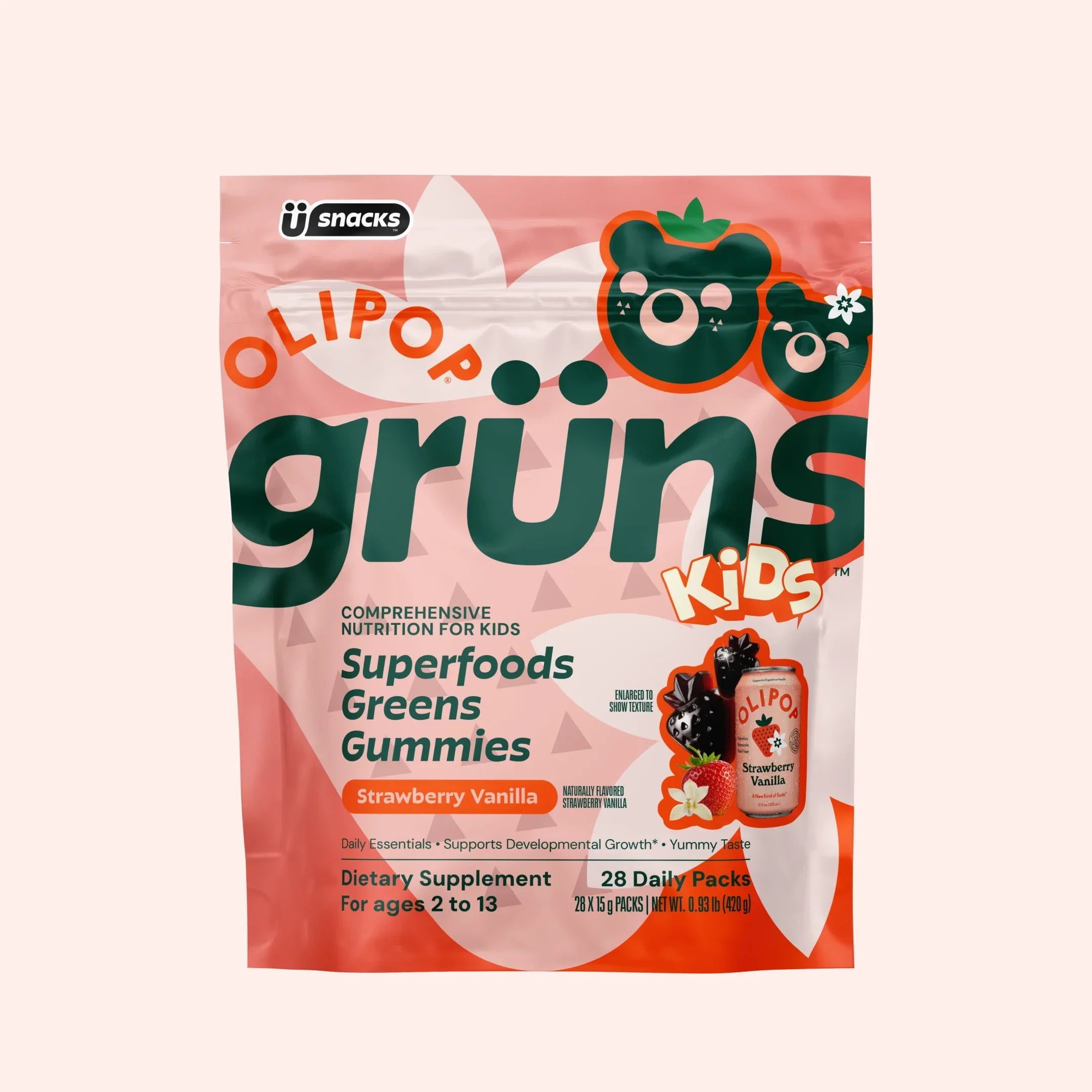 Grüns Kids OLIPOP® - Make Better Habits Bite Sized