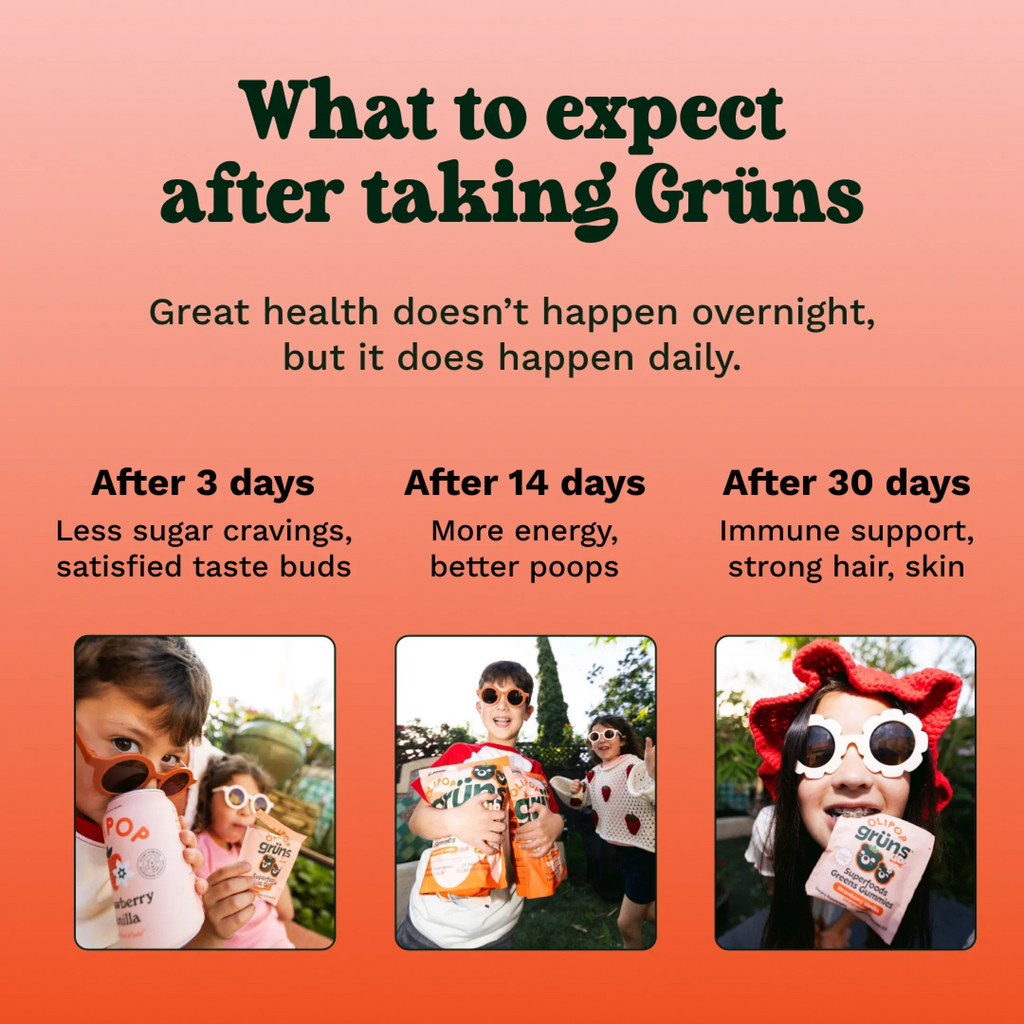 Grüns Kids OLIPOP® - Make Better Habits Bite Sized